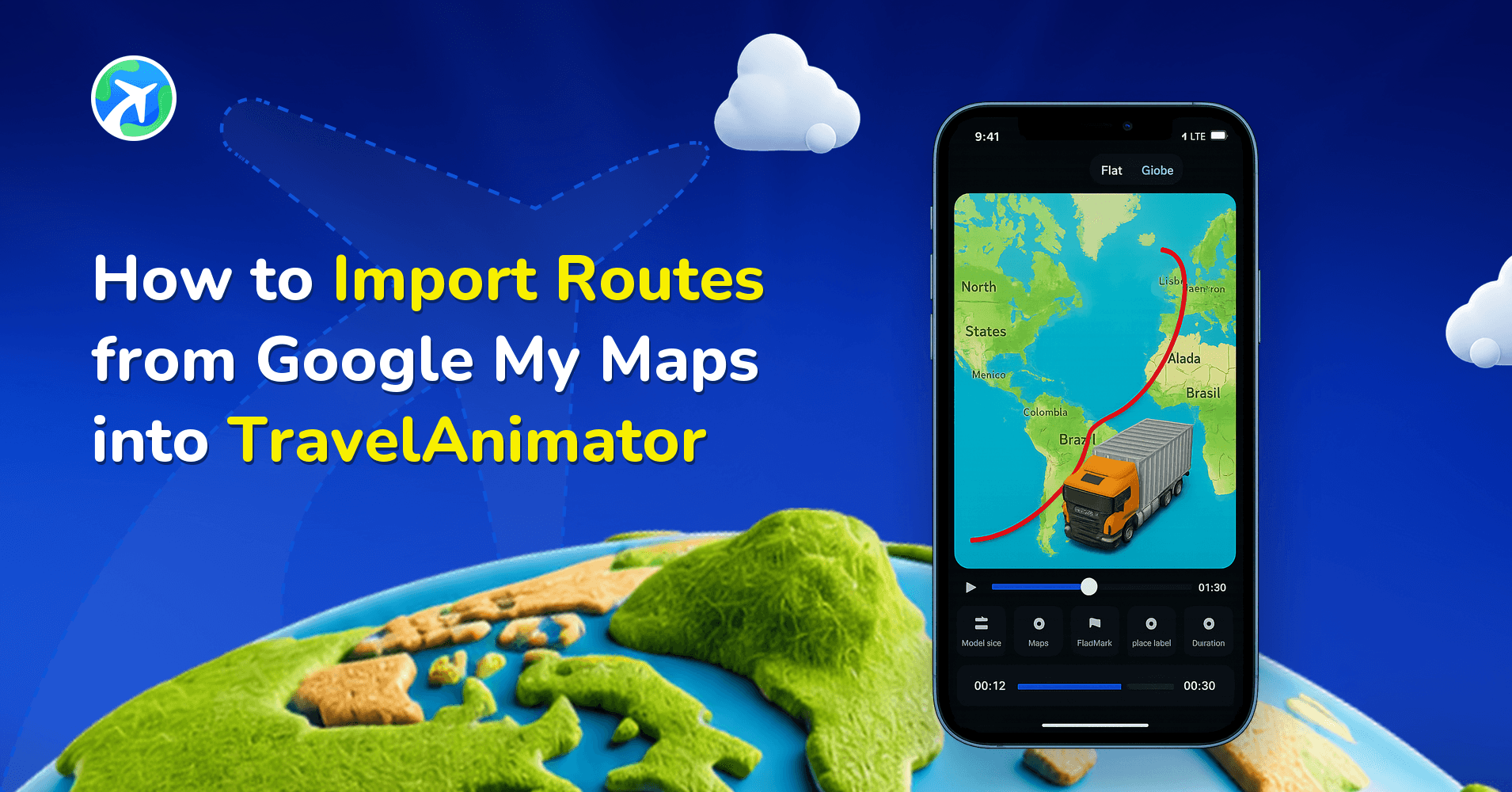 How to Import Routes from Google My Maps into TravelAnimator