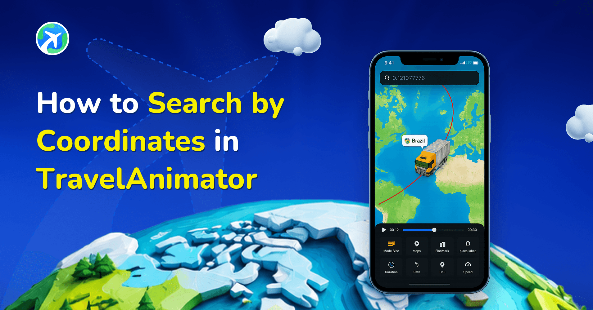How to Search by Coordinates in TravelAnimator