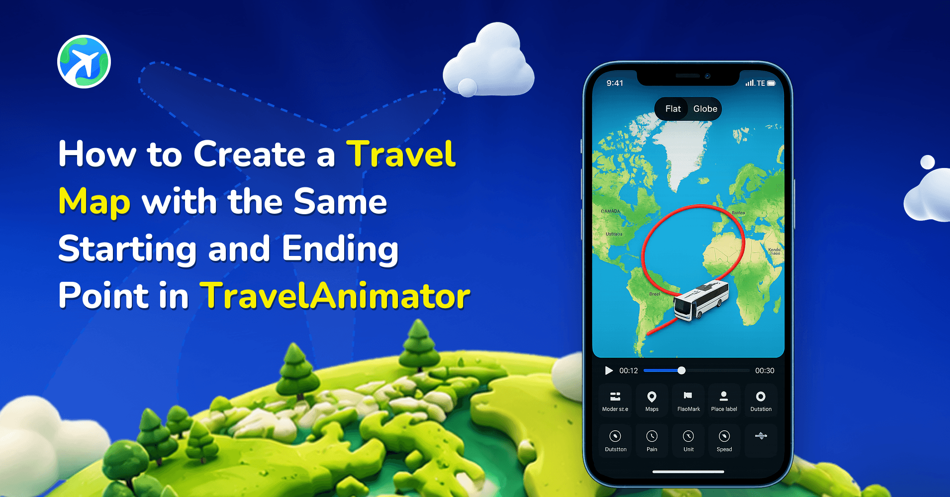 How to Create a Travel Map with the Same Starting and Ending Point in TravelAnimator