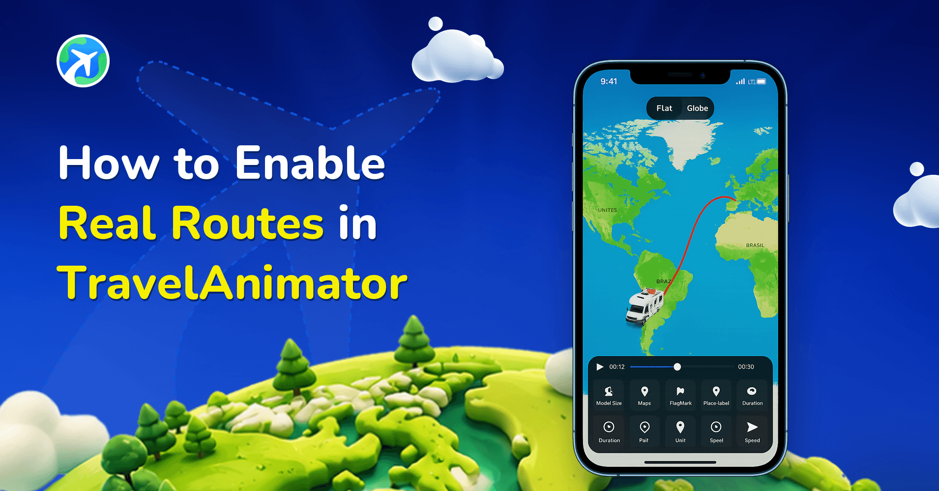 How to Enable Real Routes in TravelAnimator