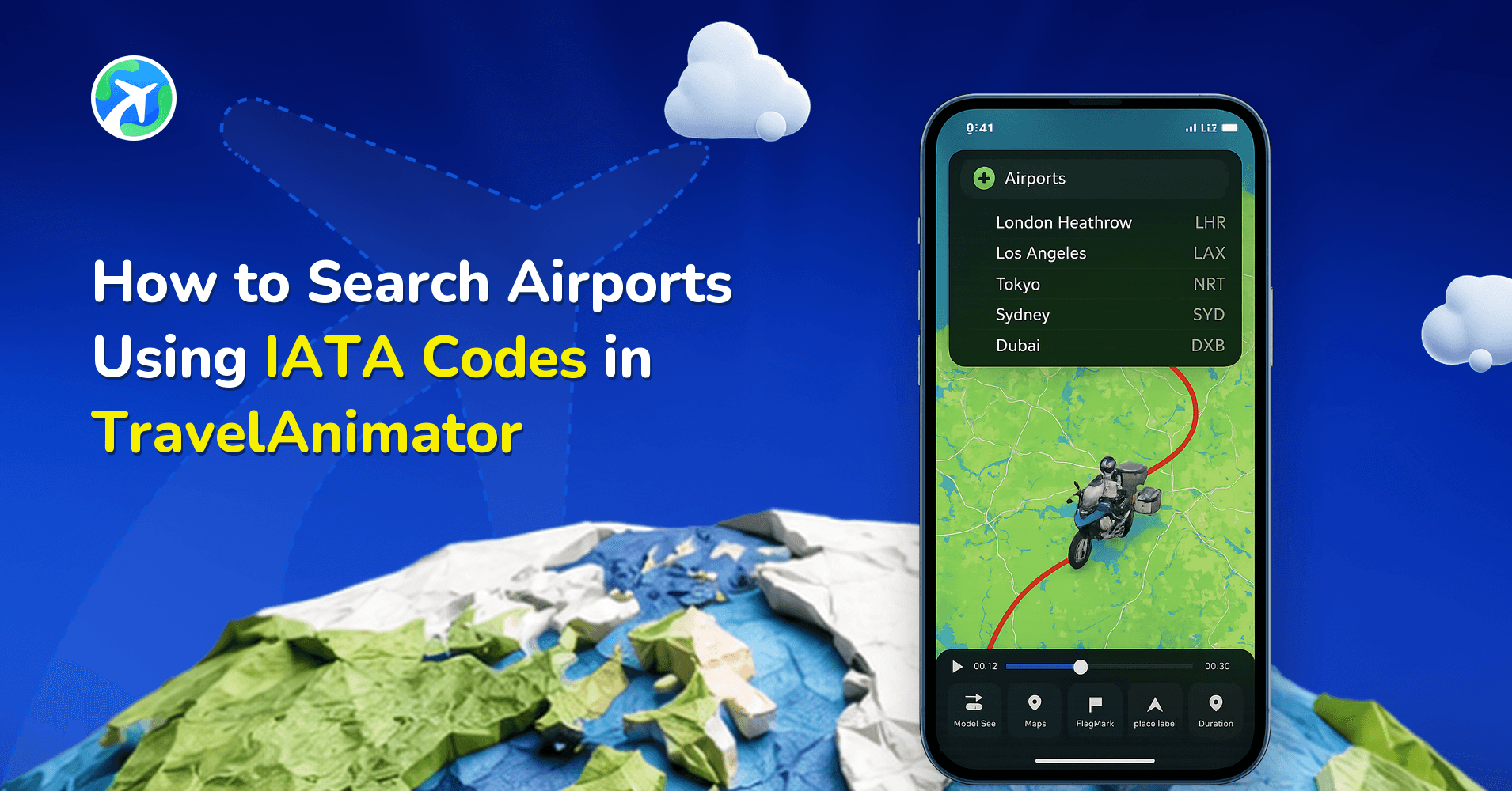 How to Search Airports Using IATA Codes in TravelAnimator
