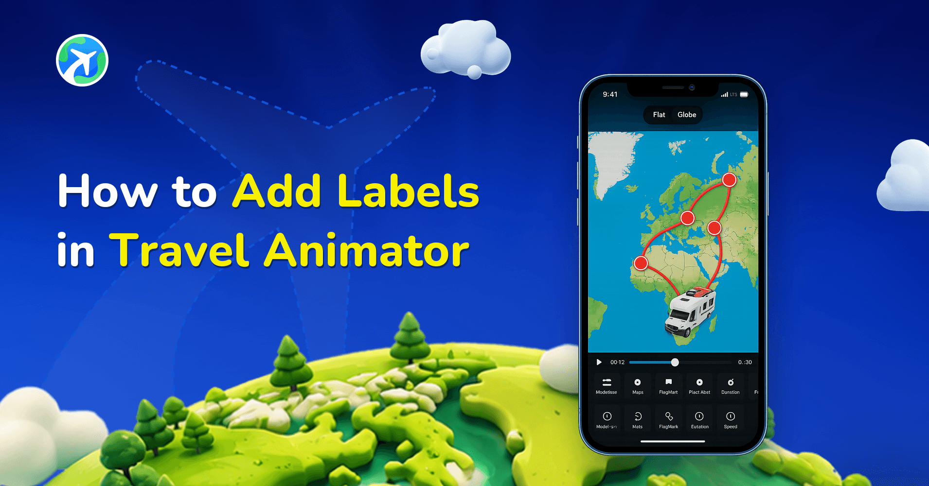 How to Add Labels in Travel Animator