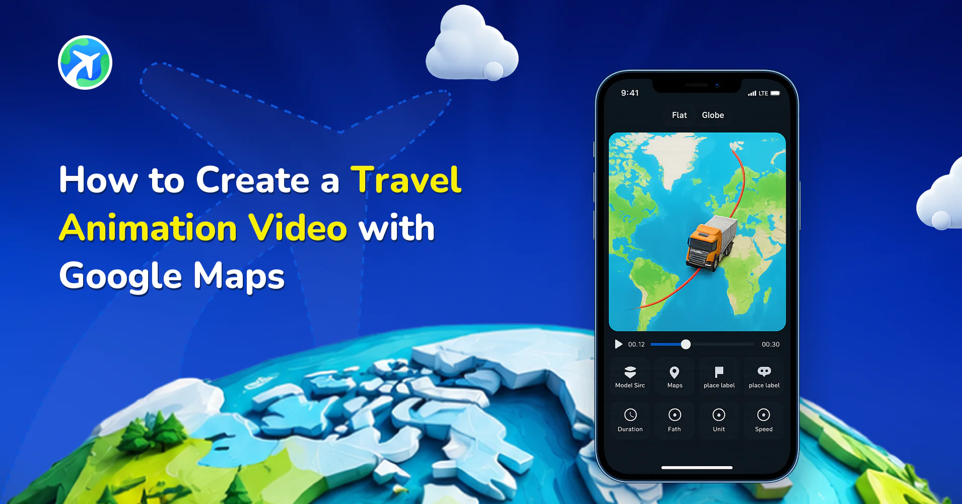 How to Create a Travel Animation Video with Google Maps