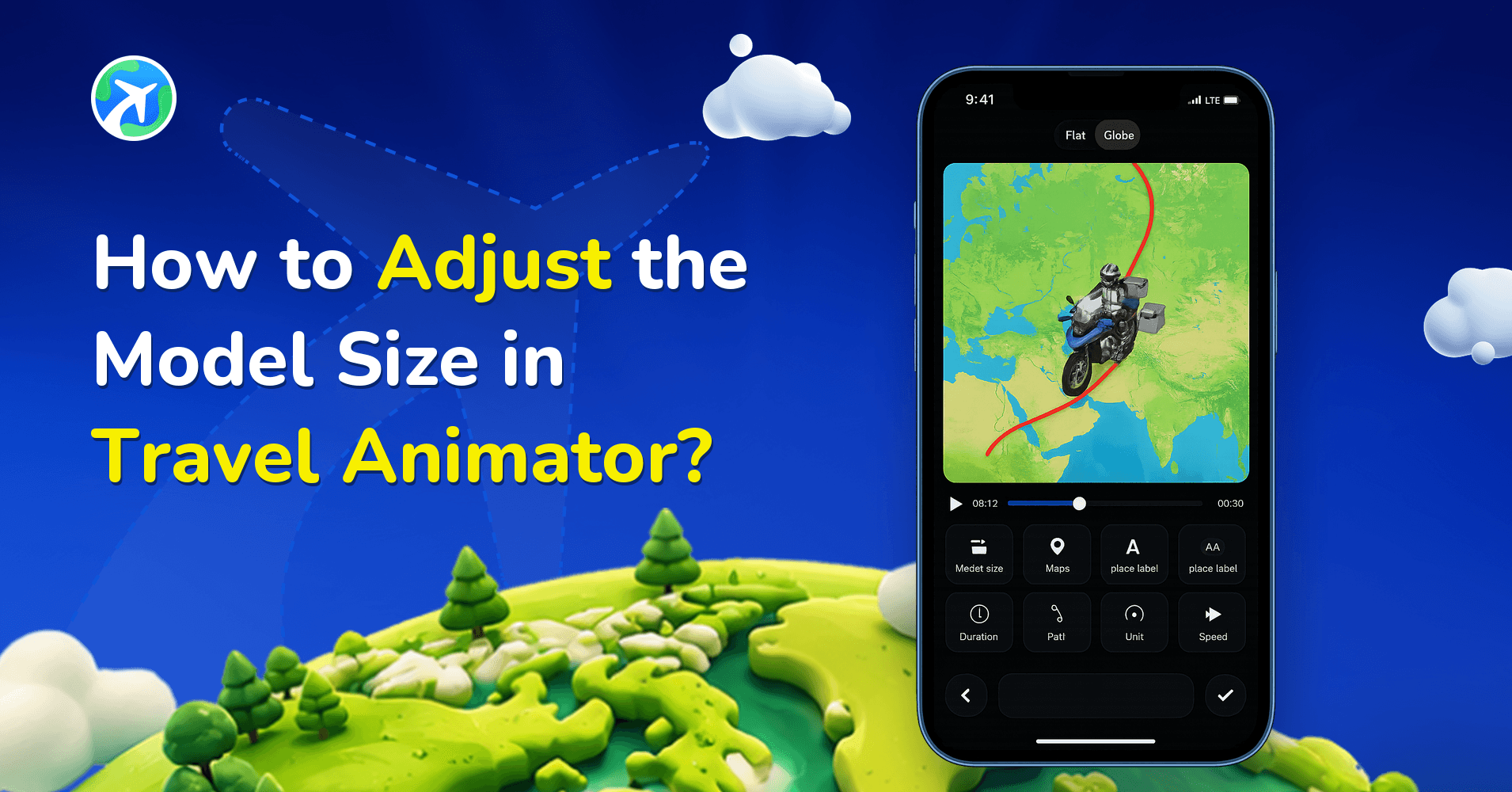 How to Adjust the Model Size in Travel Animator?