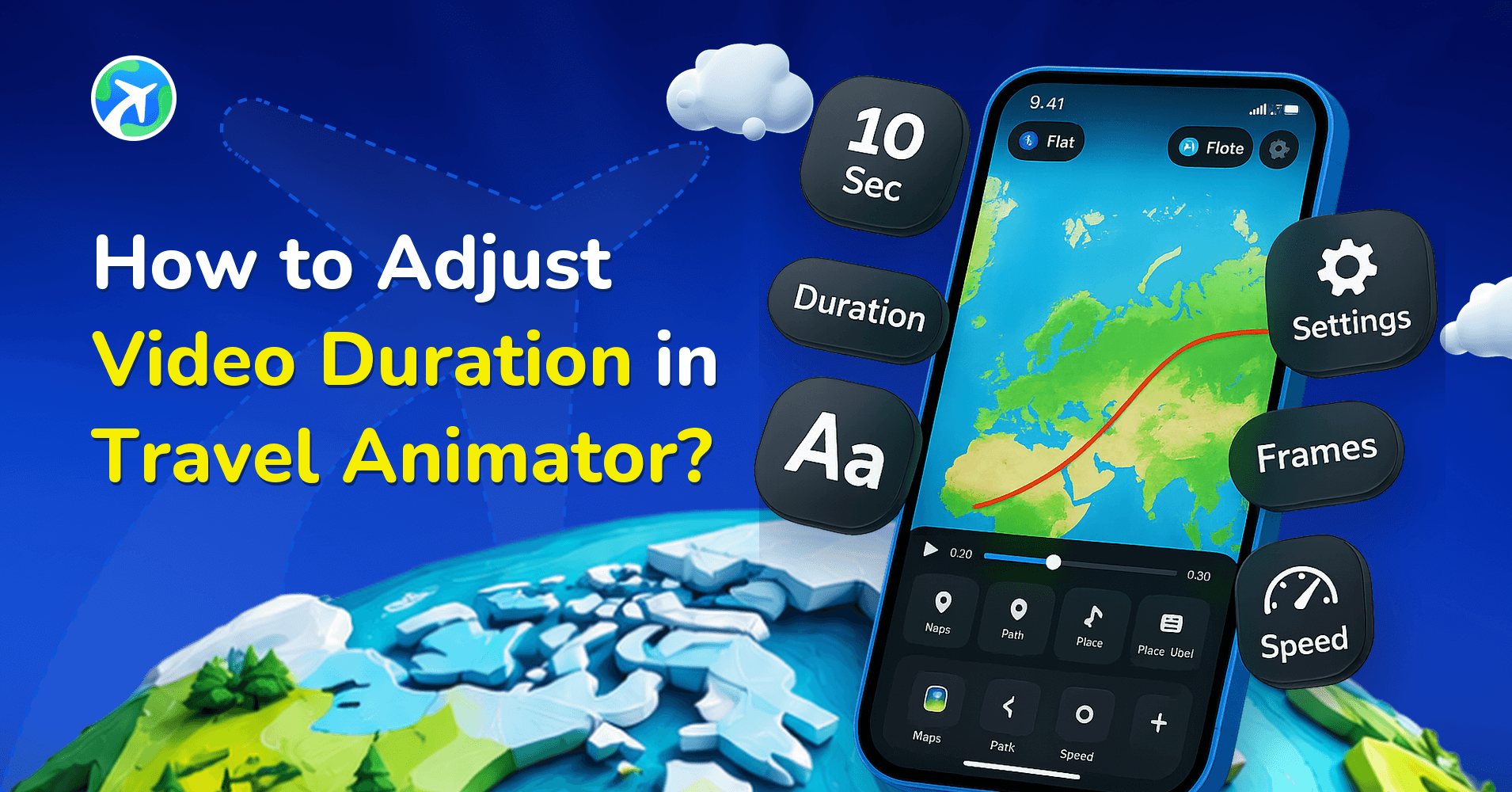How to Adjust Video Duration in Travel Animator?