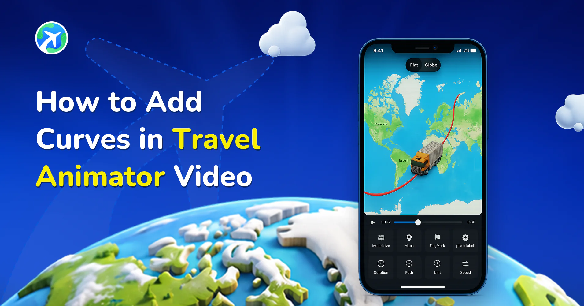 How to Add Curves in Travel Animator Video