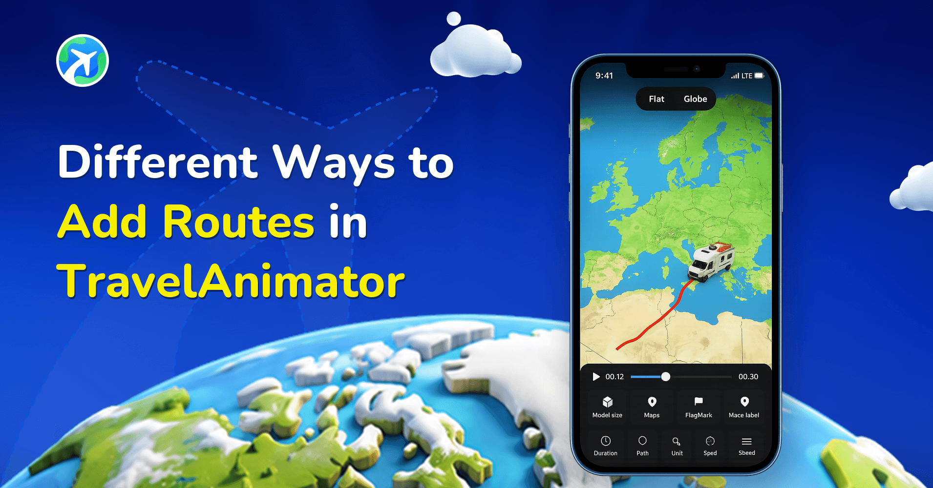 Different Ways to Add Routes in TravelAnimator