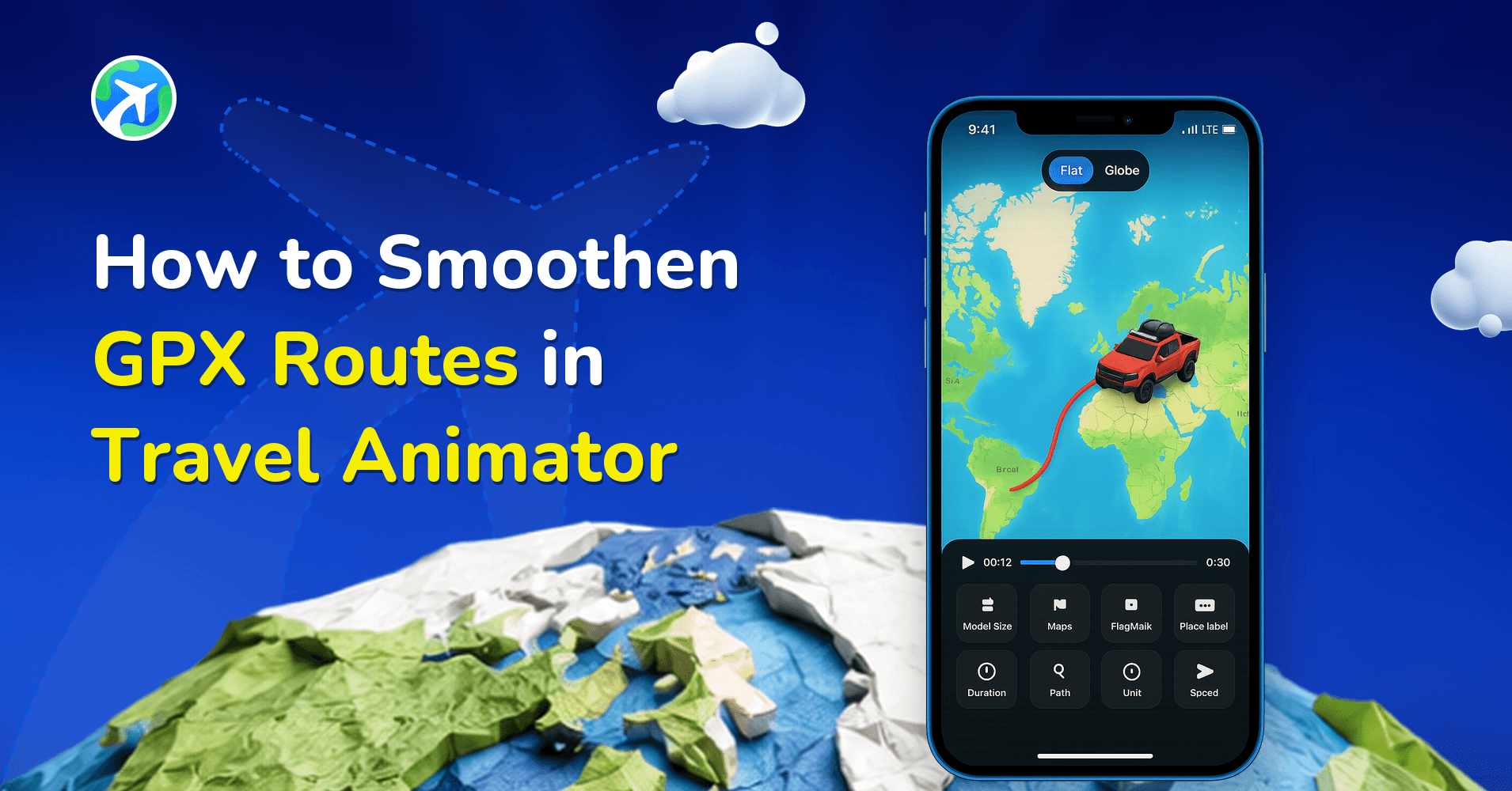 How to Smoothen GPX Routes in Travel Animator