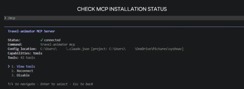 How to Install the Travel Animator MCP Server : 2026 Guide