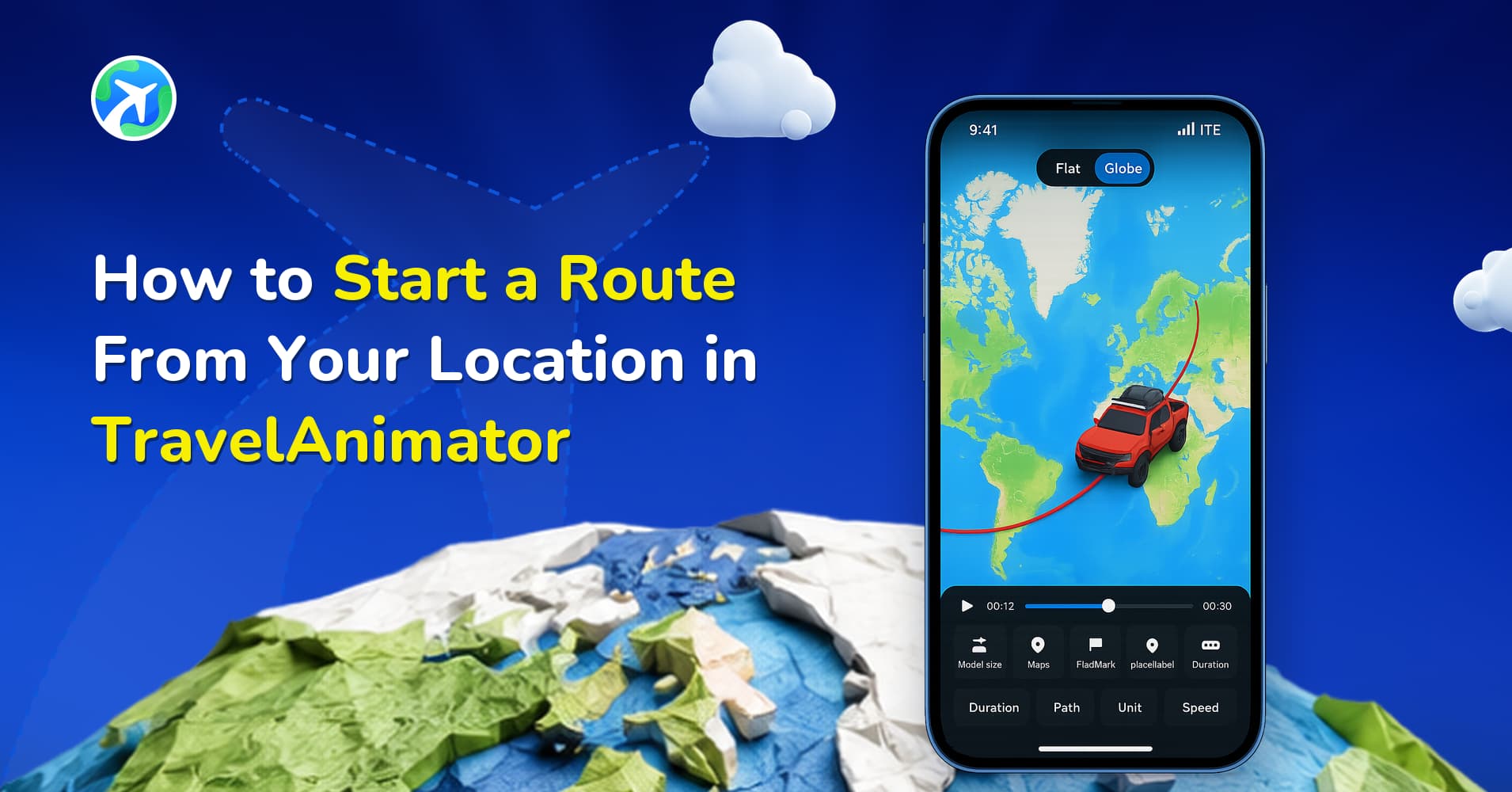 How to Start a Route From Your Location in TravelAnimator