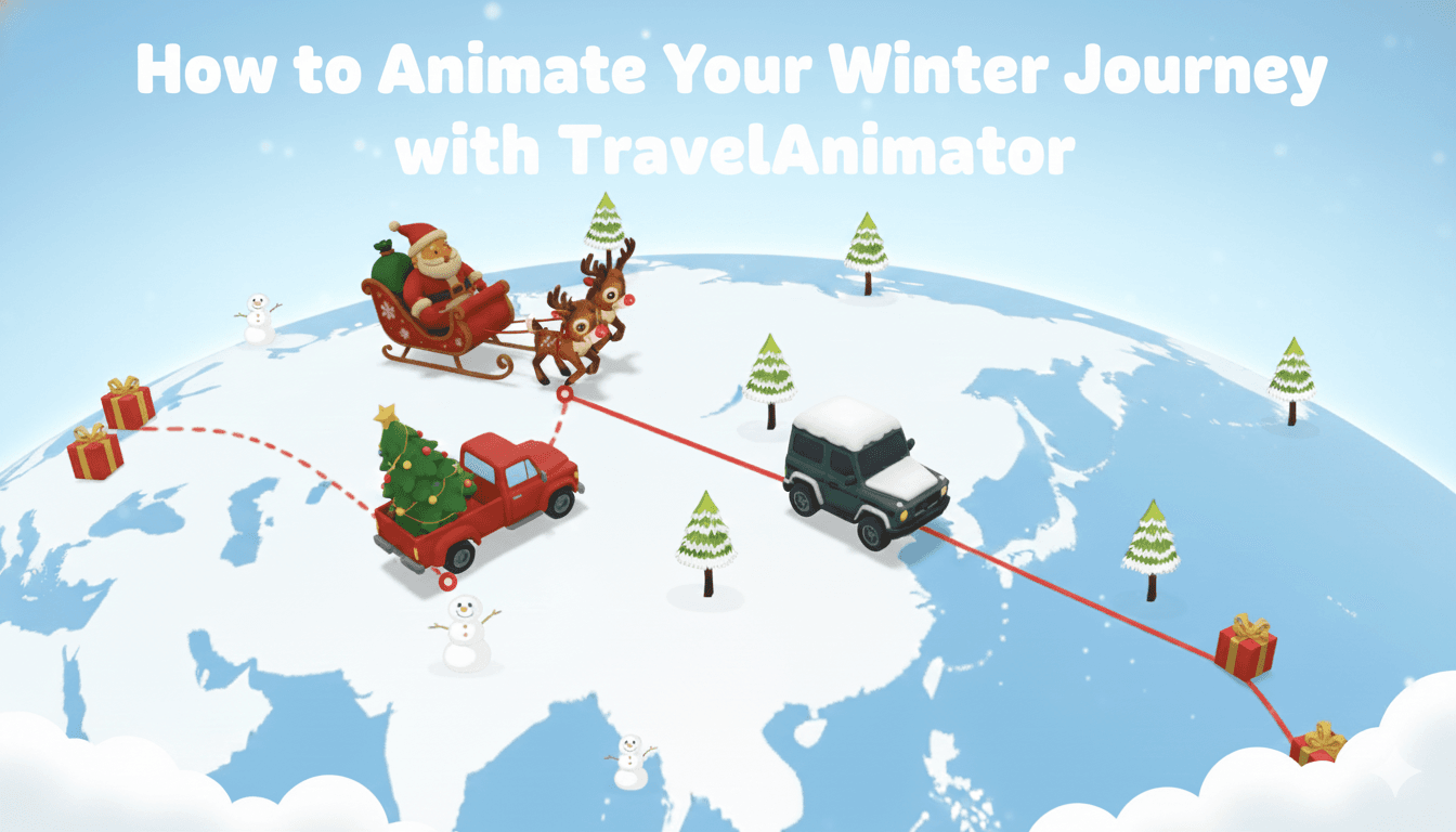 How to Animate Your Winter Journey with TravelAnimator