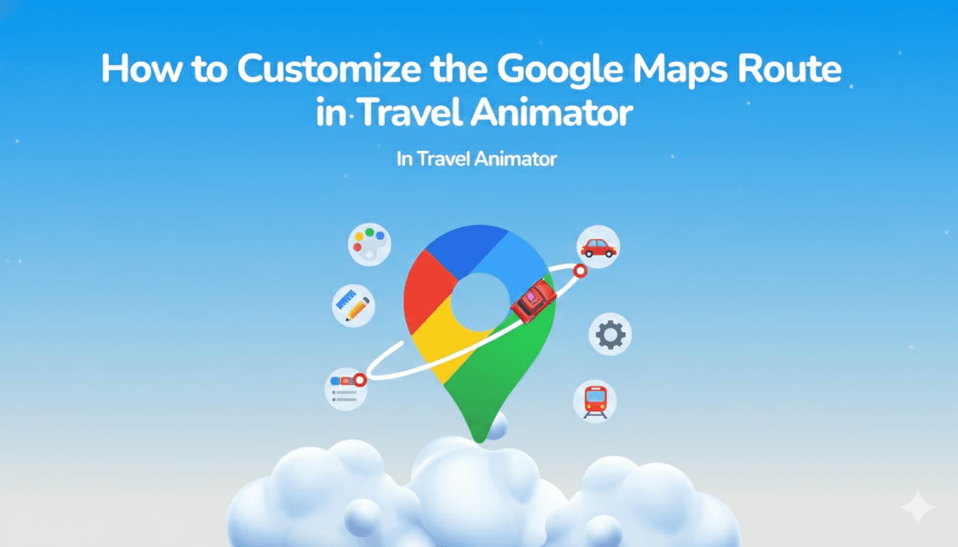 How to Customize the Google Maps Route in Travel Animator