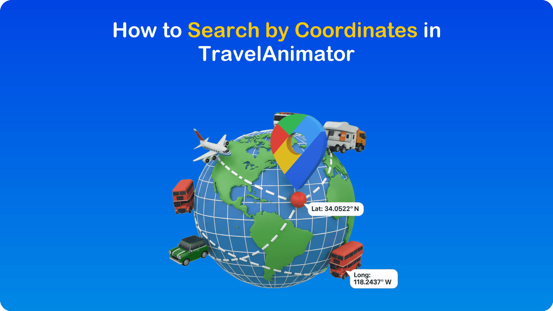 How to Search by Coordinates in TravelAnimator