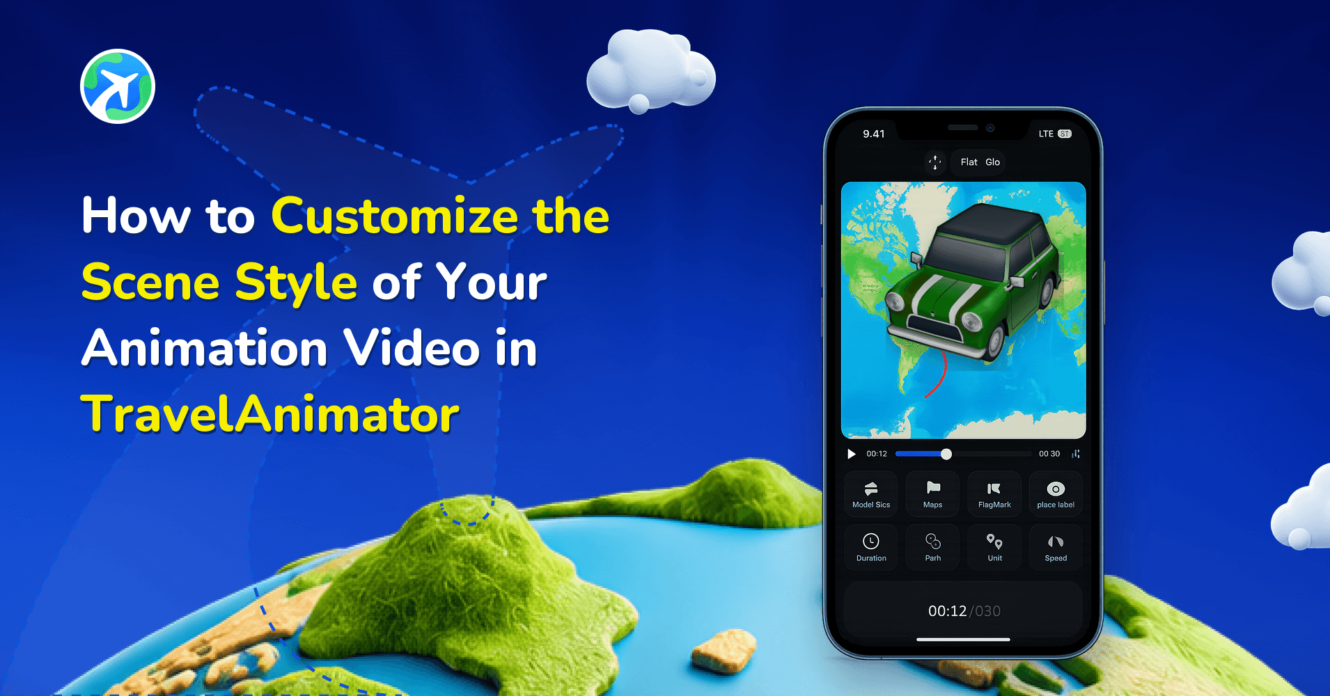How to Customize the Scene Style of Your Animation Video in TravelAnimator
