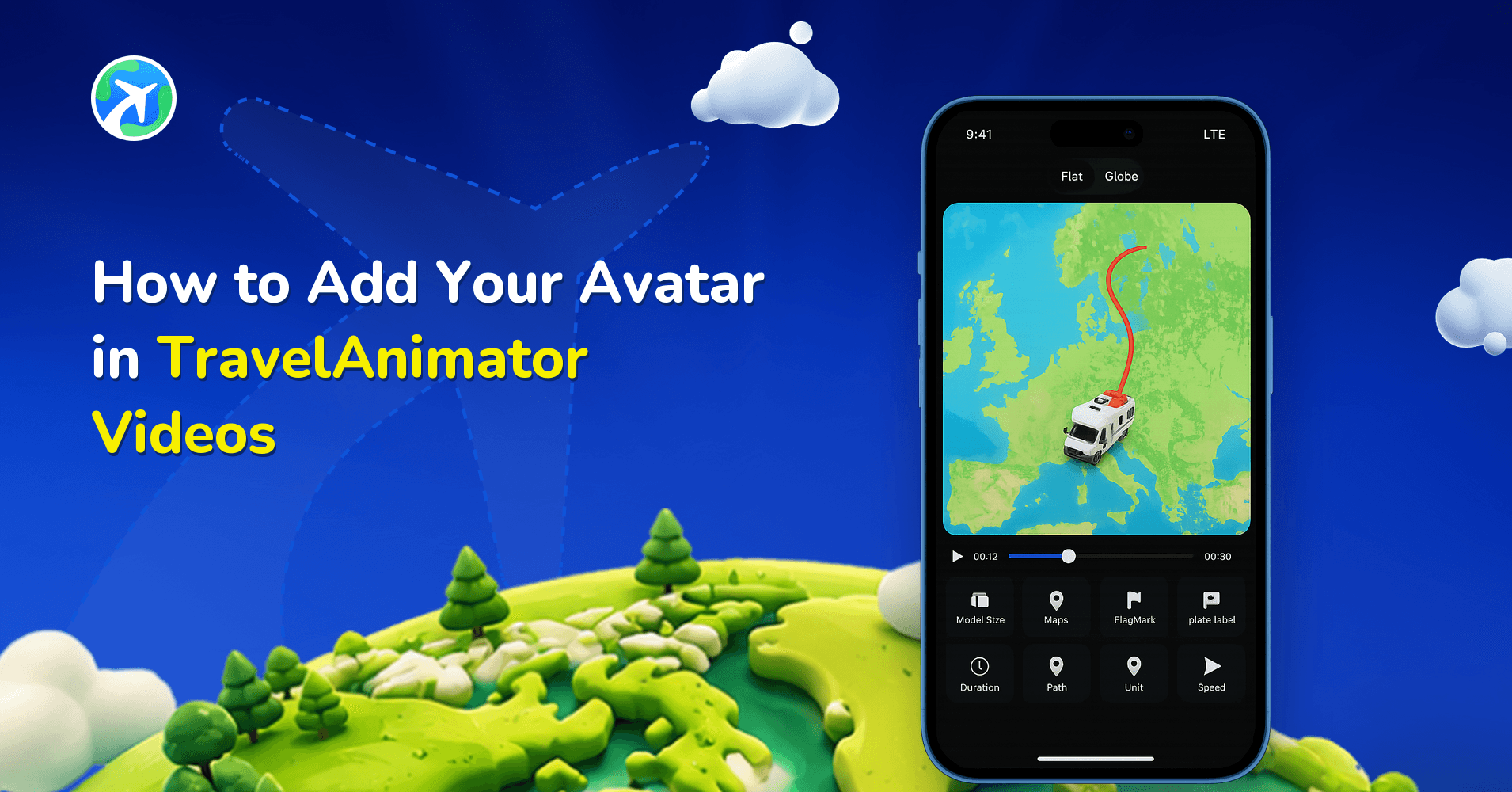 How to Add Your Avatar in TravelAnimator Videos