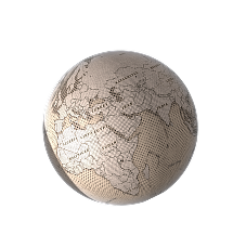 Sketch globe map style