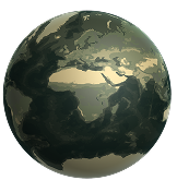 Satellite globe map style